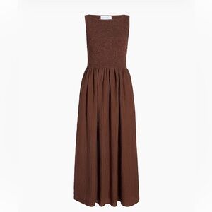 Hill House  The Cosima Nap Dress in Chocolate Brown